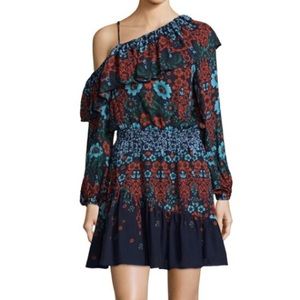 Parker Floral Silk Dress M NWT BRAND NEW